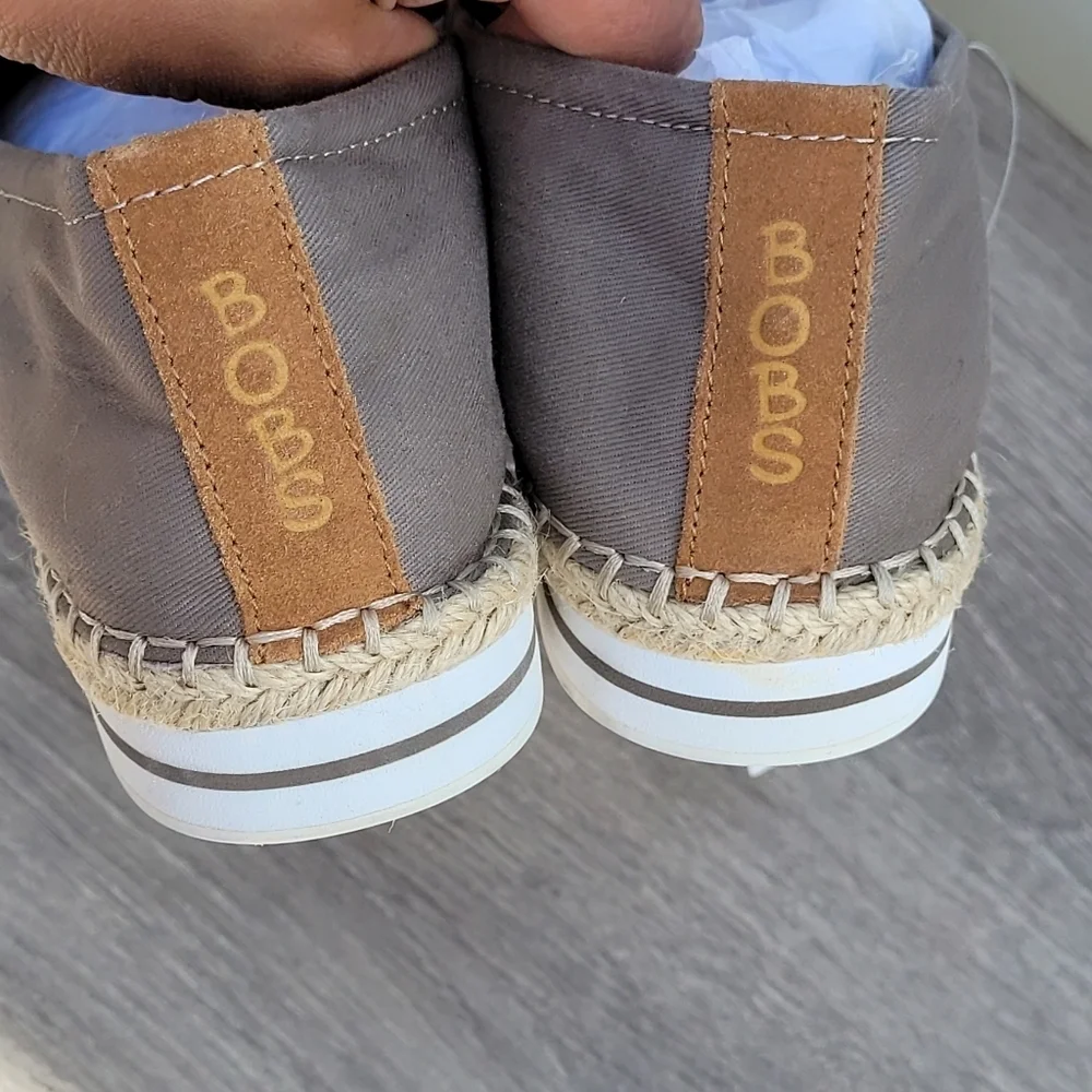 New Bobs Skechers Slip On Espadrilles Sz 9.5